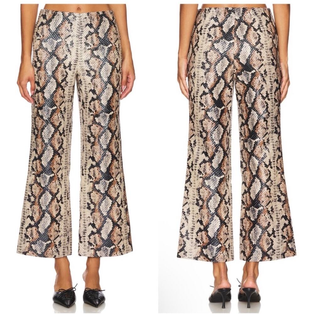 NEW NWT Simon Miller Pia Vegan Snake Pant in Snake Print size 0